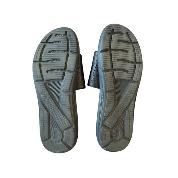 Under Armour Men’s Red & Black Adjustable Slides Size 10 - Picture 5 of 6